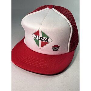 Pizza Hut Calizza Mesh Snap Back Embroidered Trucker Hat Cap Vintage